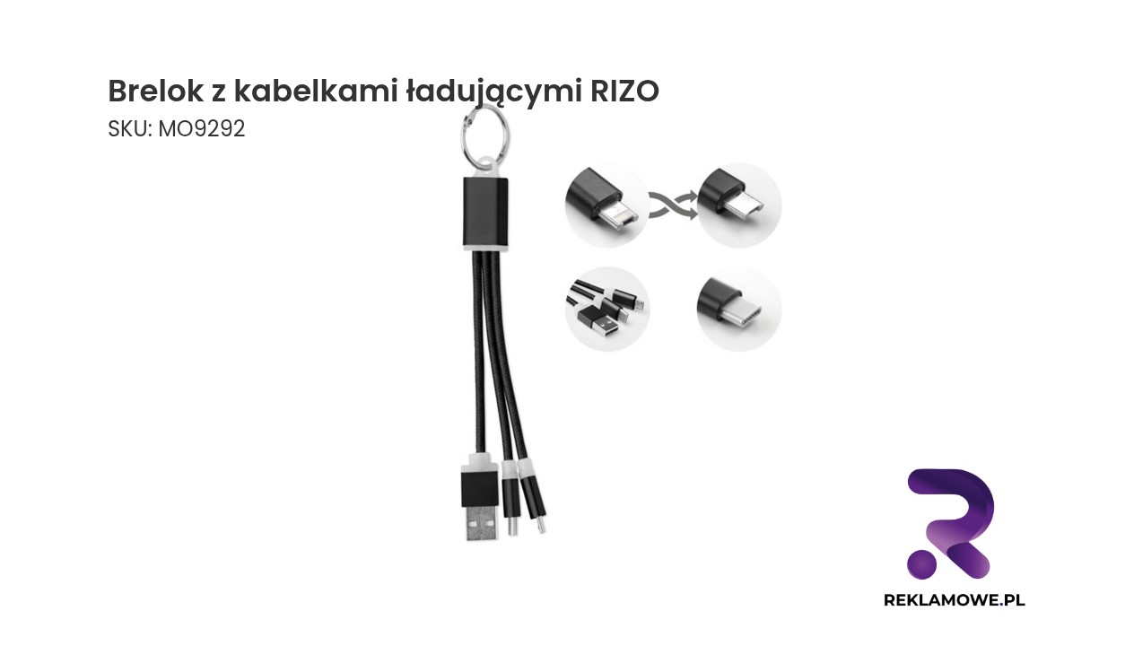 Brelok RIZO z kabelkami ładowania