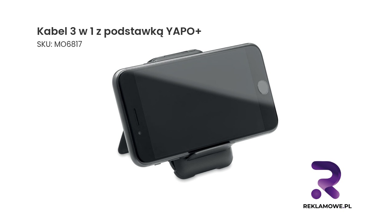 Kabel 3 w 1 z podstawką YAPO+ do ładowania różnych urządzeń