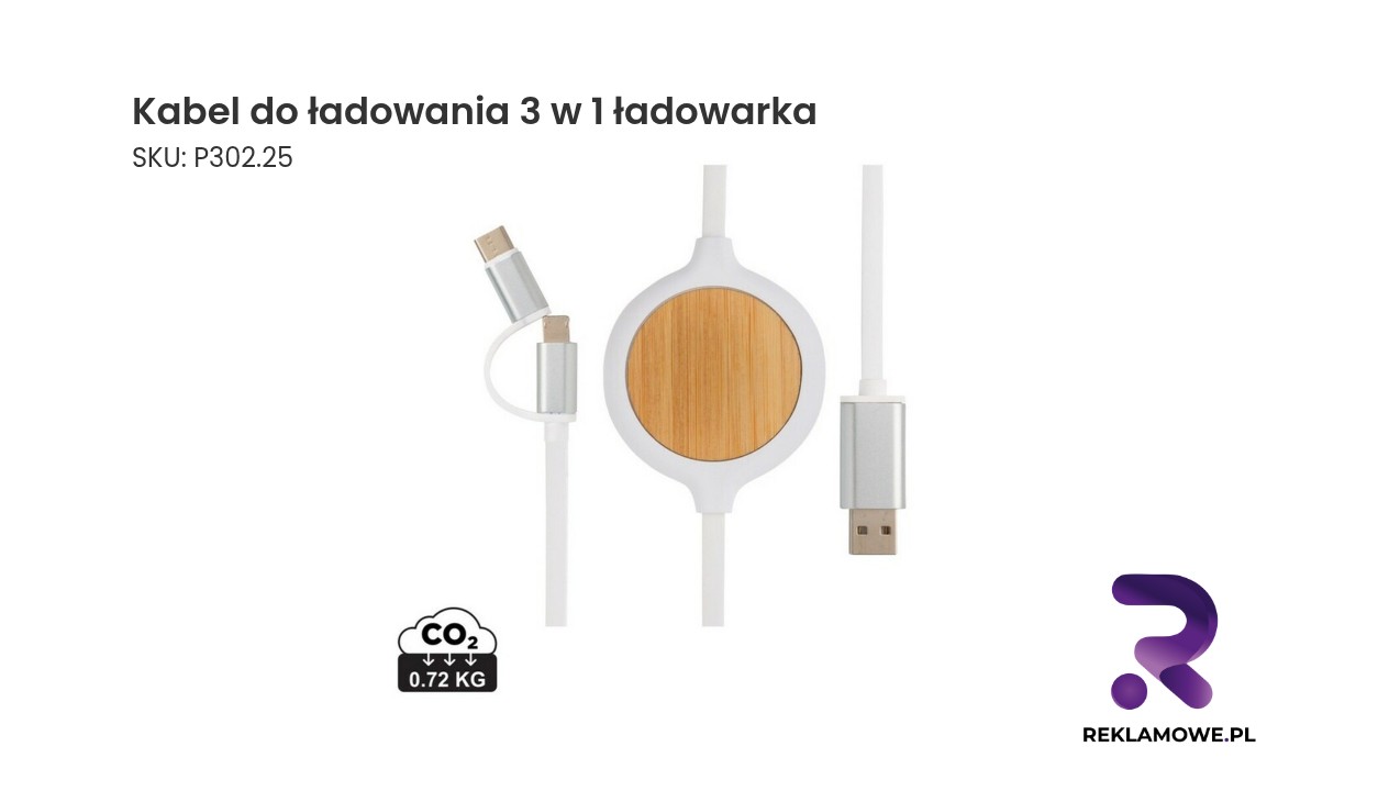 Kabel do ładowania 3 w 1 dla różnych urządzeń