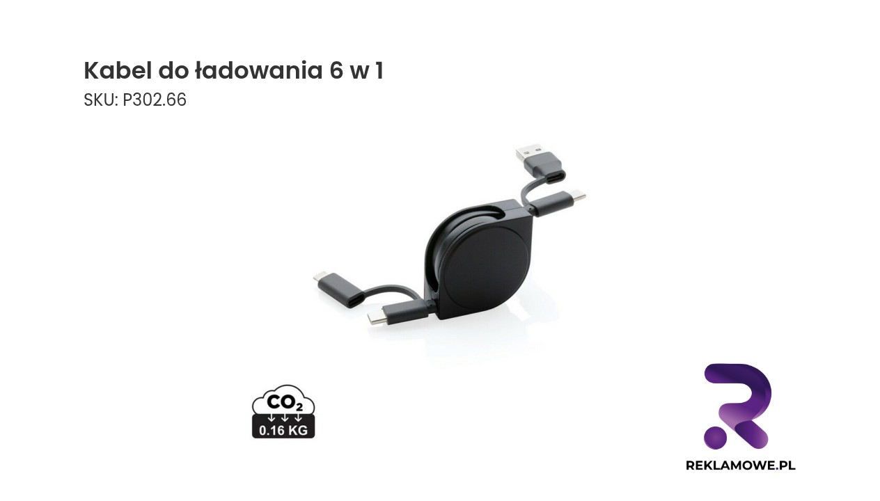 Kabel do ładowania 6 w 1 dla wielu urządzeń