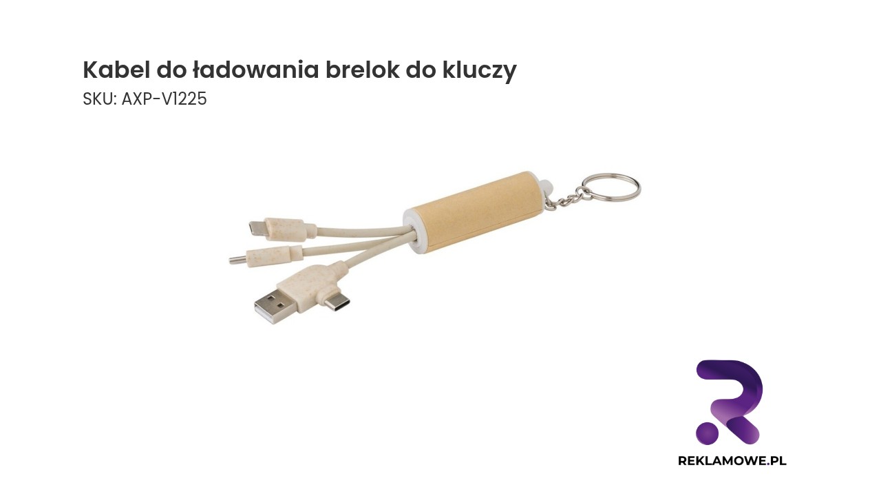 Kabel do ładowania, brelok do kluczy Kabel do ładowania w formie breloka do kluczy