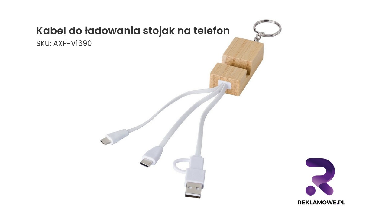 Kabel do ładowania z wbudowanym stojakiem na telefon
