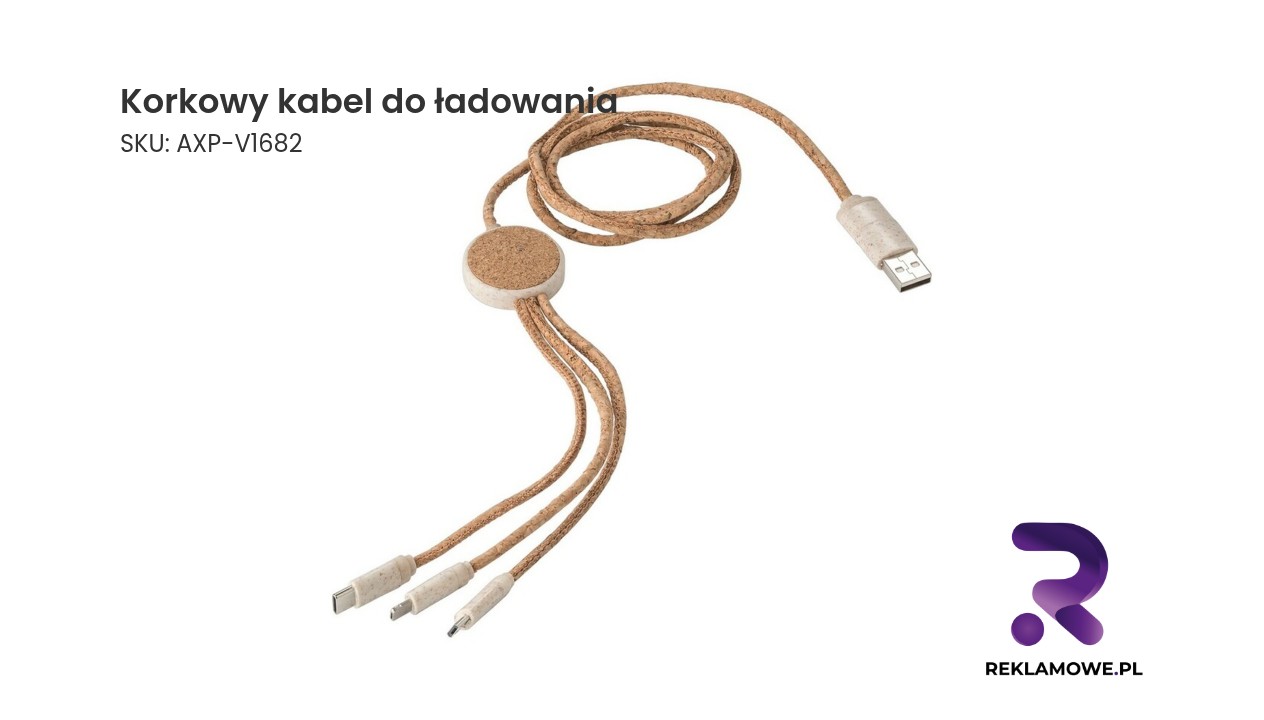 Korkowy kabel do ładowania Ekologiczny korkowy kabel do ładowania urządzeń