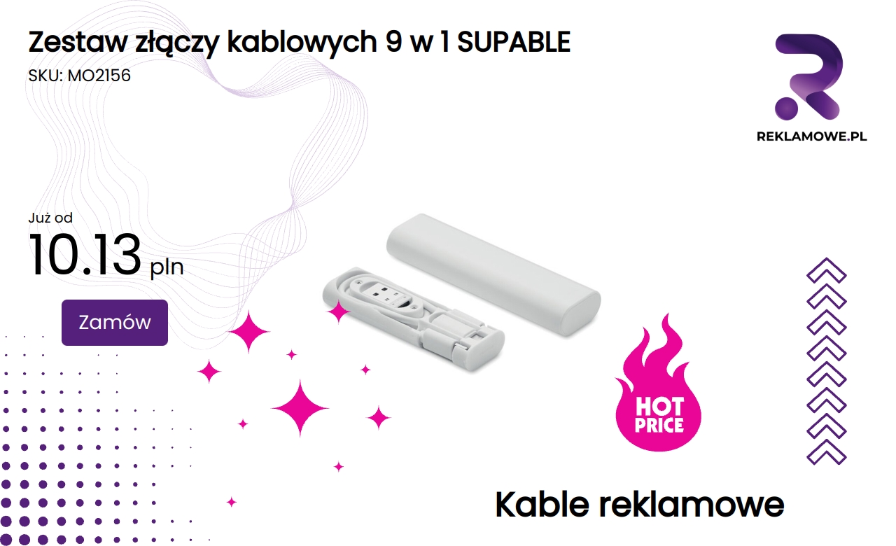 Zestaw złączy kablowych 9 w 1 marki SUPABLE